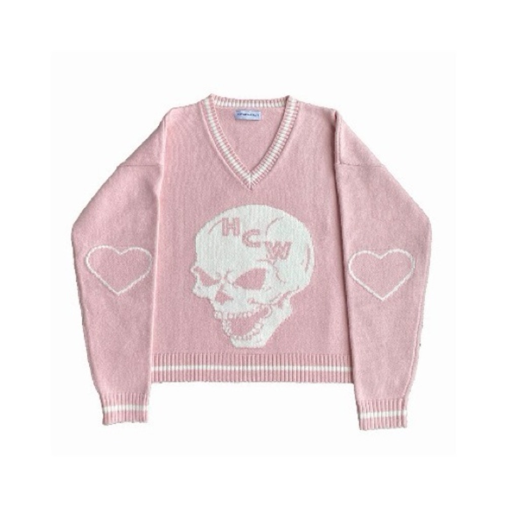 Heaven can wait pink sweater brand new